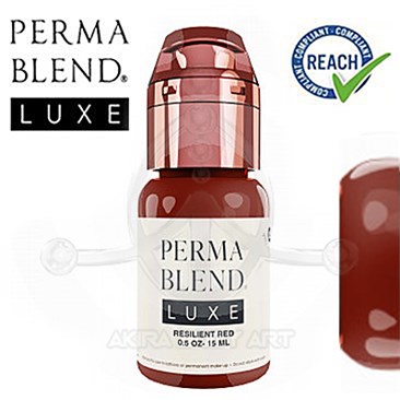 Perma Blend Luxe Resilient Red Akira Distribuidor Material Tattoo Y