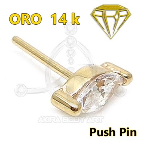 Repuesto PUSH IN joya Pétalo - 14K