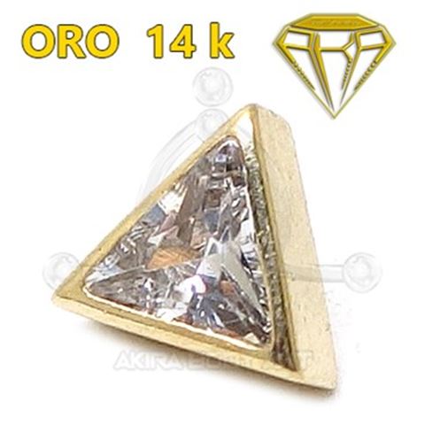 Replacement Triangle JEWEL - 14K Gold