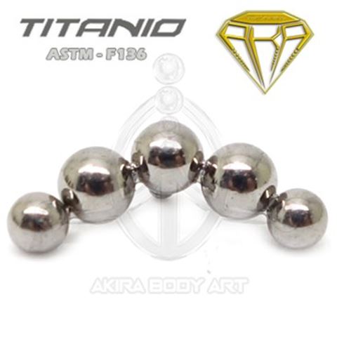 Luna Replacement - 5 Balls (Titanium Internal Thread)