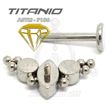 Labret JOYAS con Bolas - Titanio